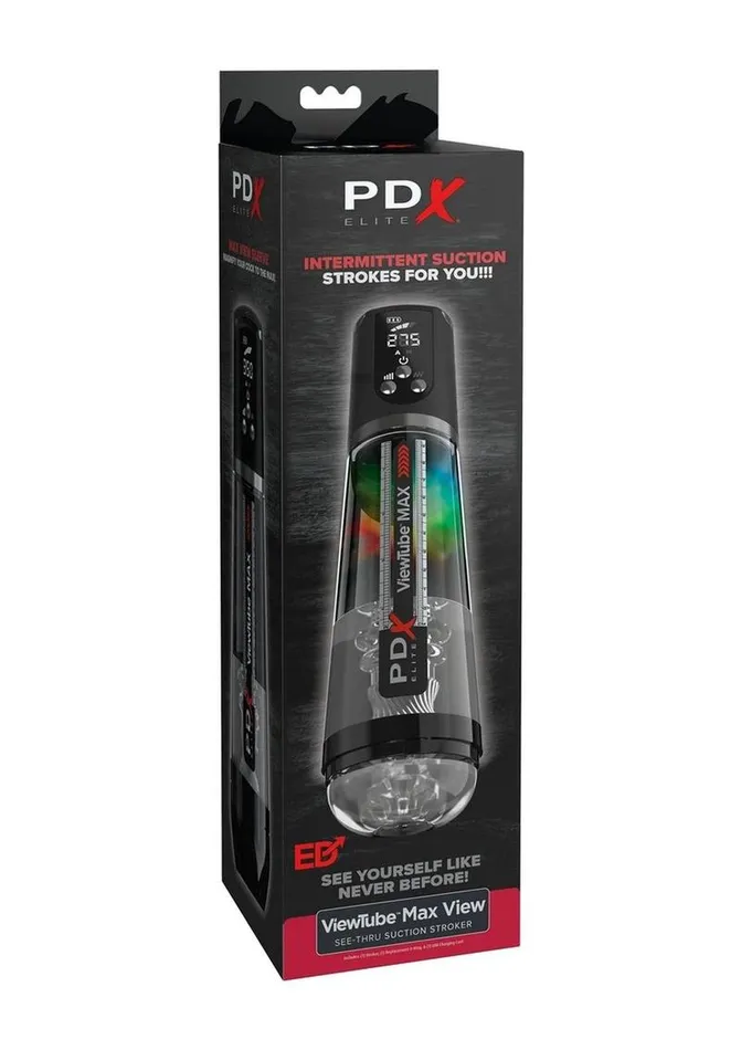 PDX Elite Male Sex Toys Pdx Elite Viewtube Max View Rechargeable Stroker