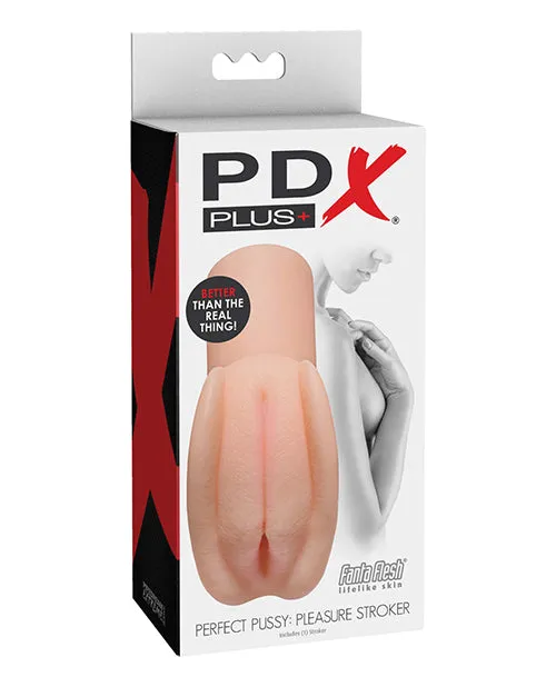 PDX Plus Perfect Pussy Pleasure Stroker Ivory Pdx Brands Male Sex Toys