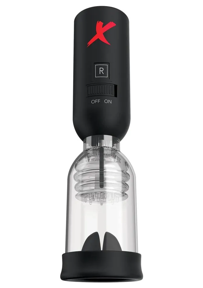 Pipedream Extreme Elite Silicone Tip Teazer Power Pump Masturbator PDX Elite Male Sex Toys