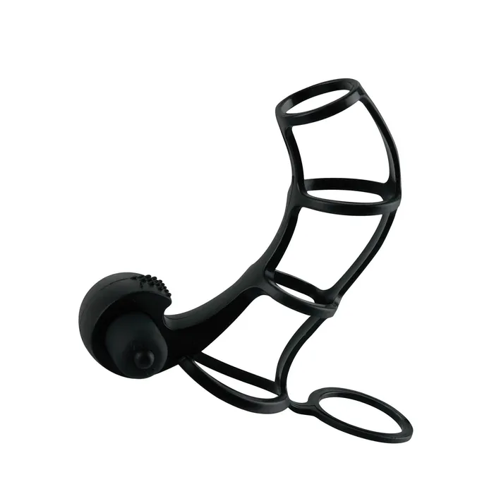 Pipedream Fantasy XTensions Deluxe Silicone Power Cage Black Male Sex Toys Pipedream Fantasy XTensions Deluxe Silicone Power Cage Black Male Sex Toys