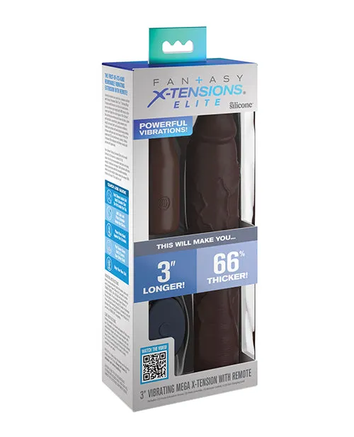 Pipedream Products Anal Fantasy Xtensions Elite 9 Sleeve Vibrating 3 Plug Wremote