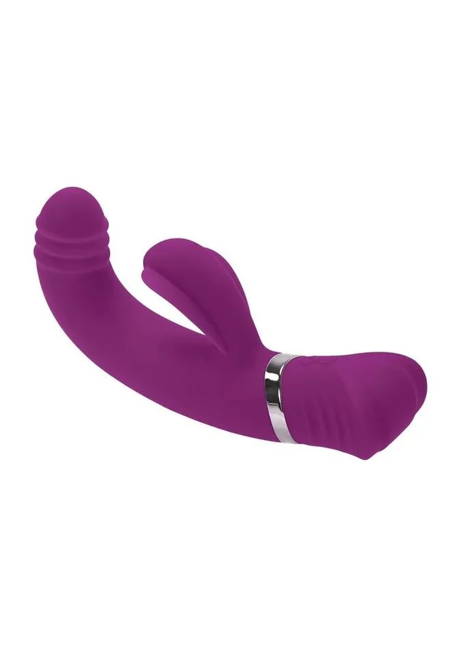 Playboy Female Sex Toys Playboy Tap That Rechargeable Silicone Vibrator with Clitoral Stimulator