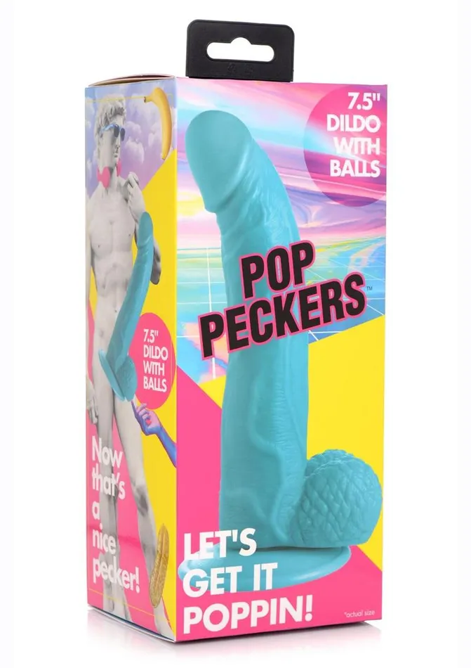 Pop Peckers Female Sex Toys Pop Peckers Dildo with Balls