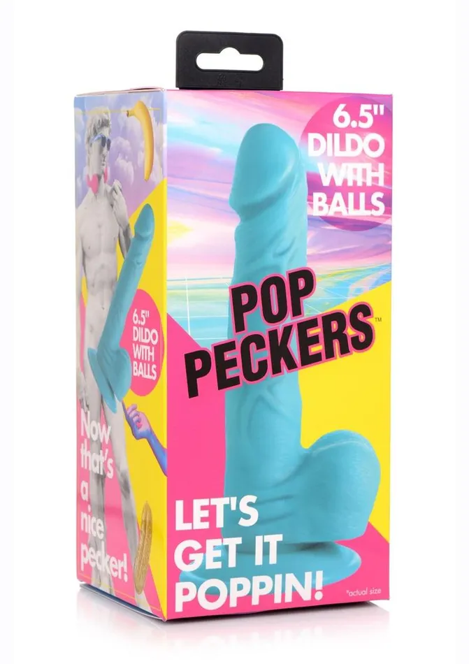 Pop Peckers Female Sex Toys Pop Peckers Dildo with Balls