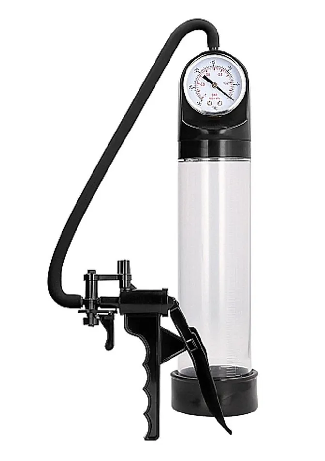 Pumped Male Sex Toys Pumped By Shots Elite Pump with Advanced Psi Gauge