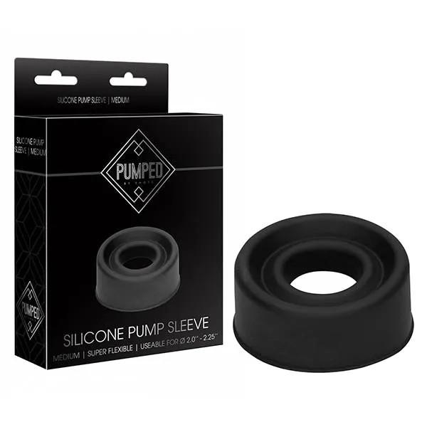 Pumped Silicone Pump Sleeve Black Medium Sized Pump Sleeve Shots Toys Male Sex Toys Pumped Silicone Pump Sleeve Black Medium Sized Pump Sleeve Shots Toys Male Sex Toys