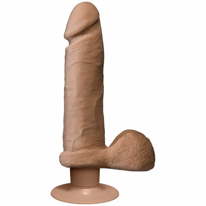 Realistic Cocks Dildos Realistic Cock UR3 Ultraskyn Vibrating 8 inch Brown