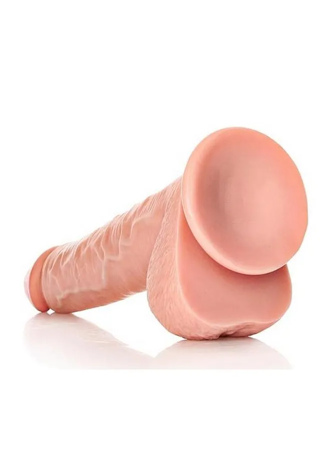 Realrock Straight Realistic Dildo with Balls and Suction Cup Real Rock Female Sex Toys