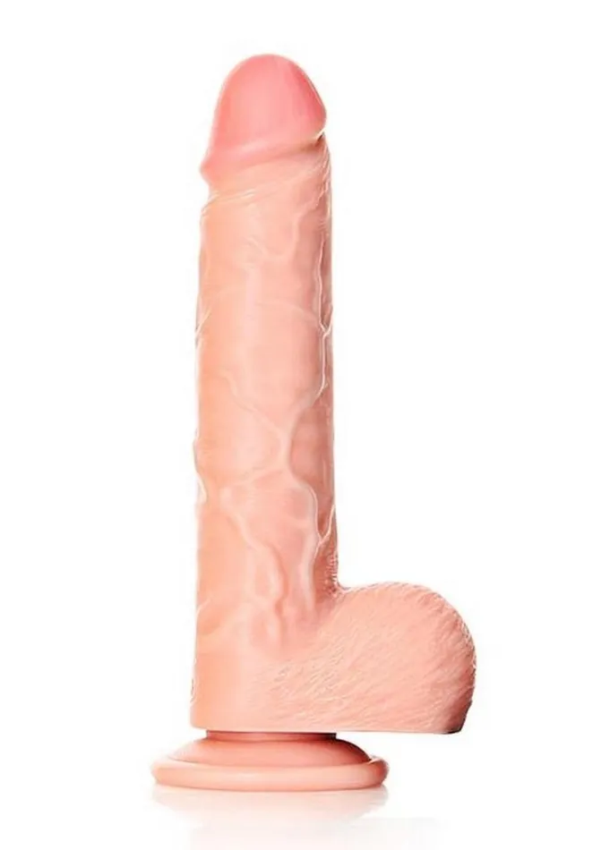 Realrock Straight Realistic Dildo with Balls and Suction Cup Real Rock Female Sex Toys