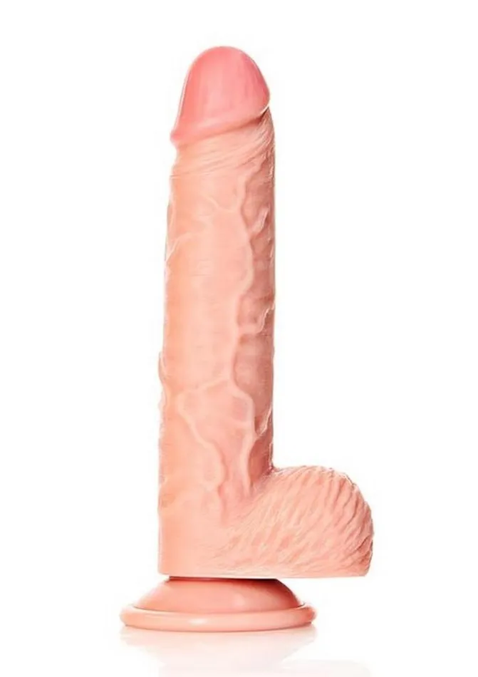 Realrock Straight Realistic Dildo with Balls and Suction Cup Real Rock Female Sex Toys