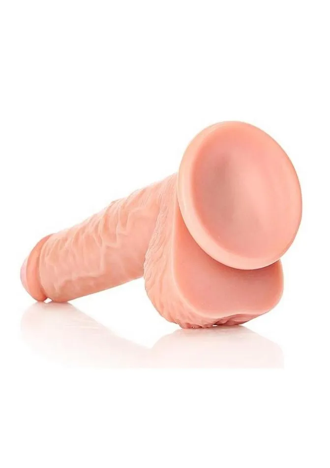 Realrock Straight Realistic Dildo with Balls and Suction Cup Real Rock Female Sex Toys