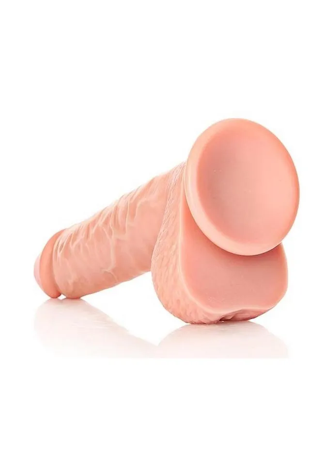 Realrock Straight Realistic Dildo with Balls and Suction Cup Real Rock Female Sex Toys