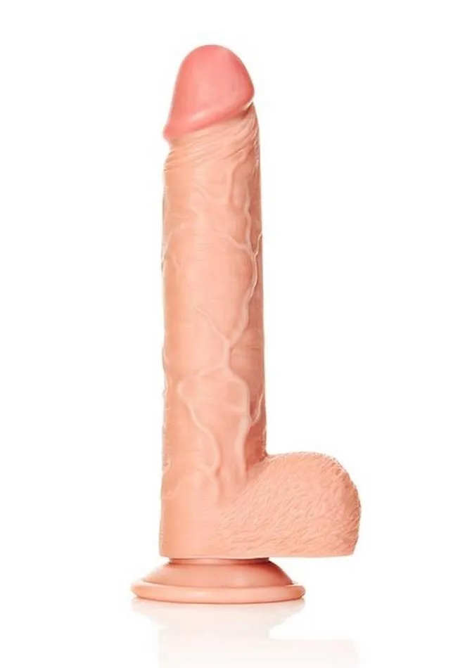 Realrock Straight Realistic Dildo with Balls and Suction Cup Real Rock Female Sex Toys