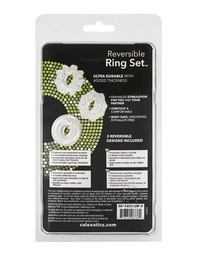 Rings Reversible Ring Set Silicone Cock Ring Male Sex Toys Rings Reversible Ring Set Silicone Cock Ring Male Sex Toys