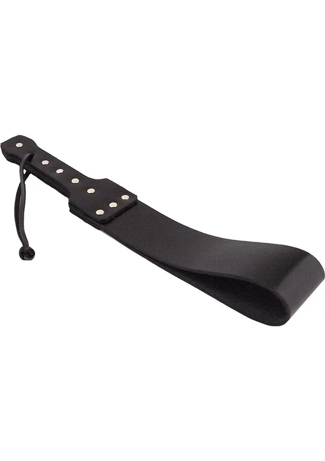 Rouge Restraints Rouge Folded Leather Paddle with Rivets