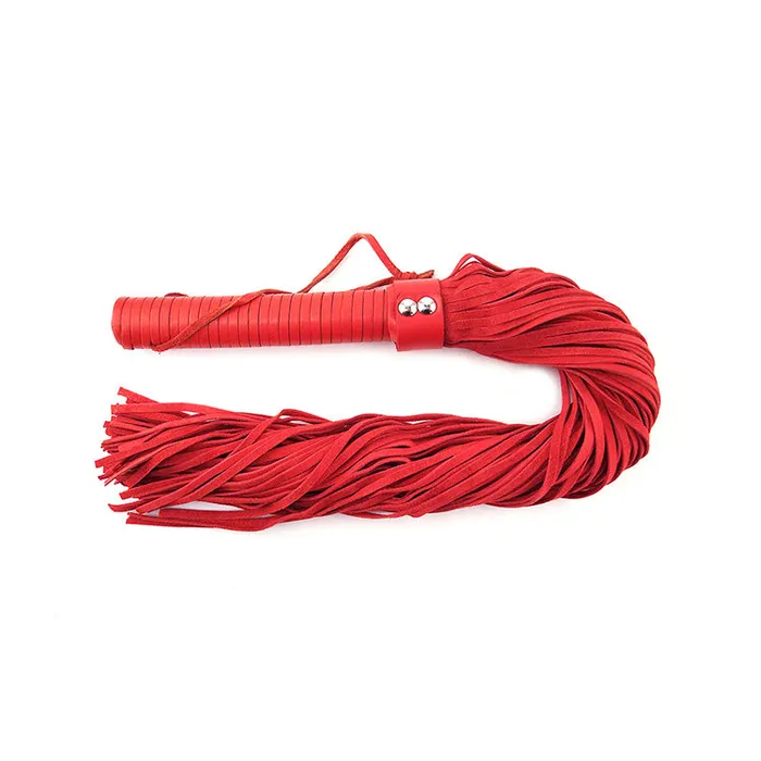 Rouge Suede Leather Flogger Rouge Restraints