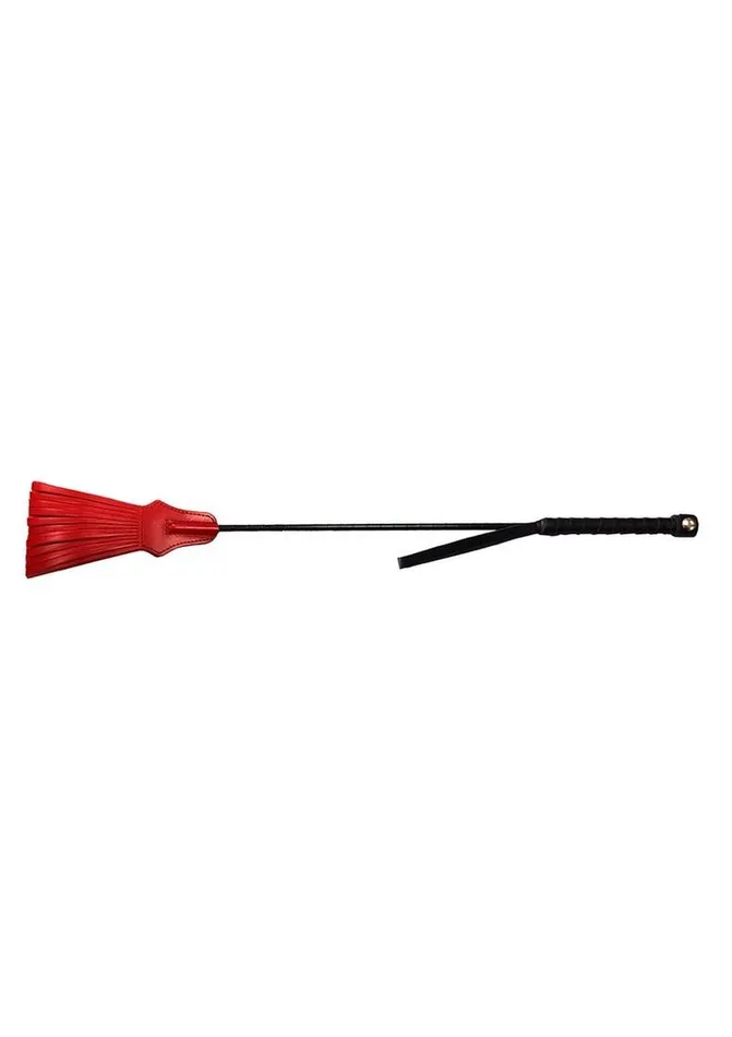 Rouge Tasselled Leather Riding Crop Rouge Restraints