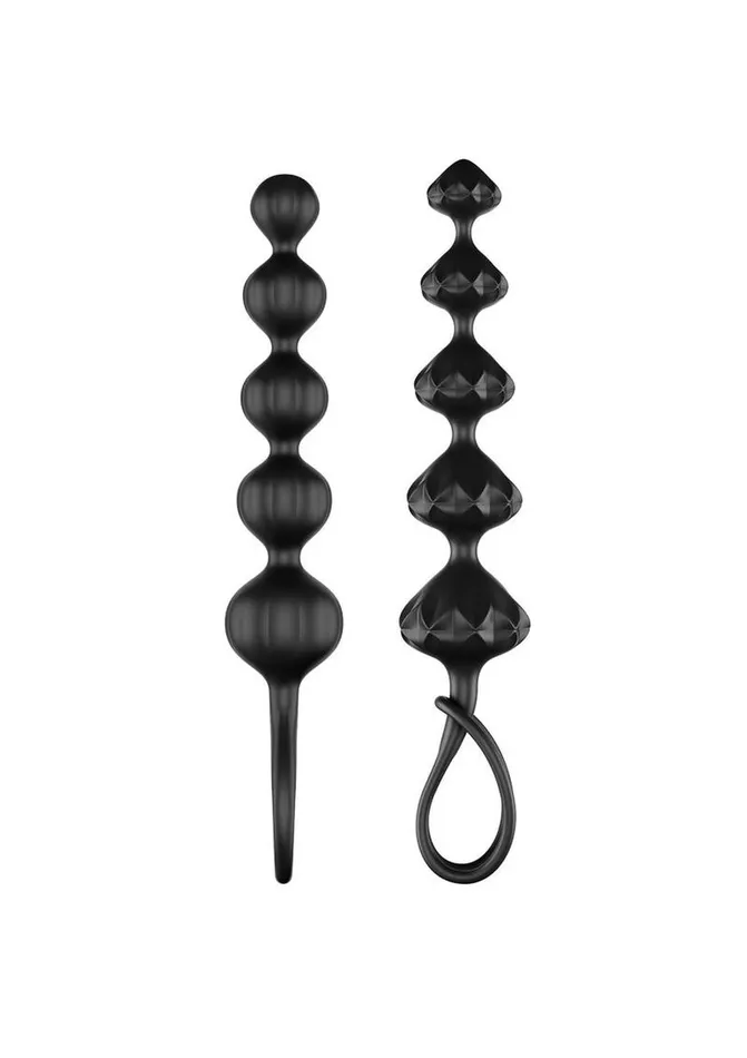 Satisfyer Love Beads Silicone Anal Beads Black 2 Each Satisfyer Anal Satisfyer Love Beads Silicone Anal Beads Black 2 Each Satisfyer Anal