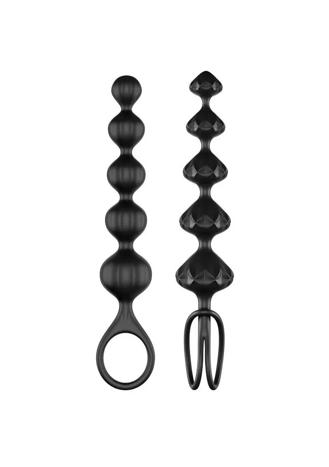 Satisfyer Love Beads Silicone Anal Beads Black 2 Each Satisfyer Anal Satisfyer Love Beads Silicone Anal Beads Black 2 Each Satisfyer Anal