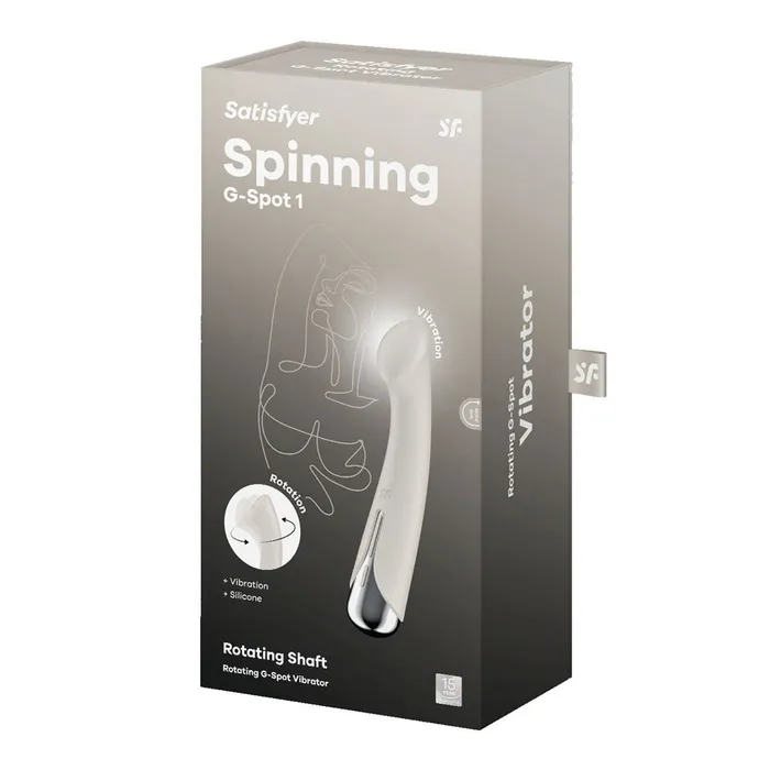 Satisfyer Vibrators Satisfyer Spinning GSpot 1 Beige 165 cm Rechargeable Rotating Vibrator Satisfyer Vibrators Satisfyer Spinning GSpot 1 Beige 165 cm Rechargeable Rotating Vibrator