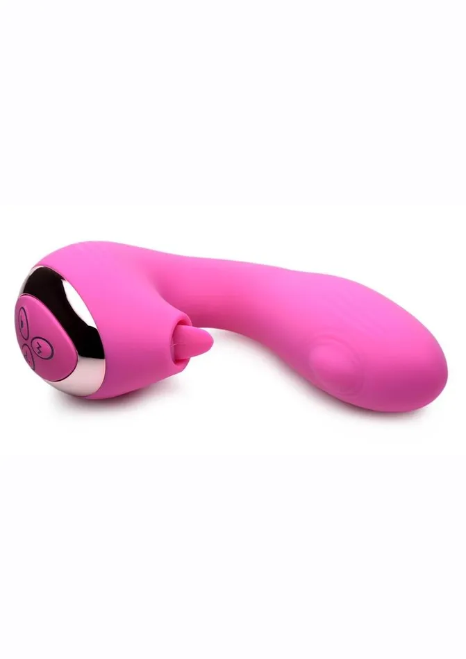 SHEGASM Female Sex Toys Inmi Shegasm Licking GThrob Rechargeable Silicone Rabbit Vibrator