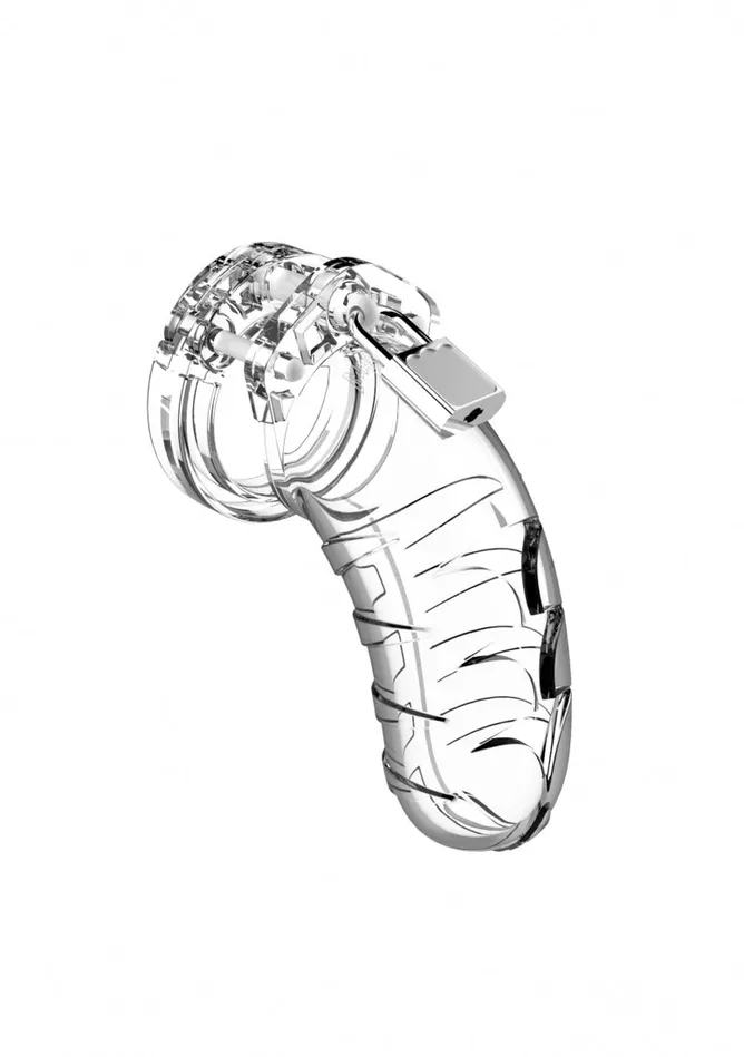 Shots ManCage Male Sex Toys Model 04 Chastity 45 Cock Cage Transparent