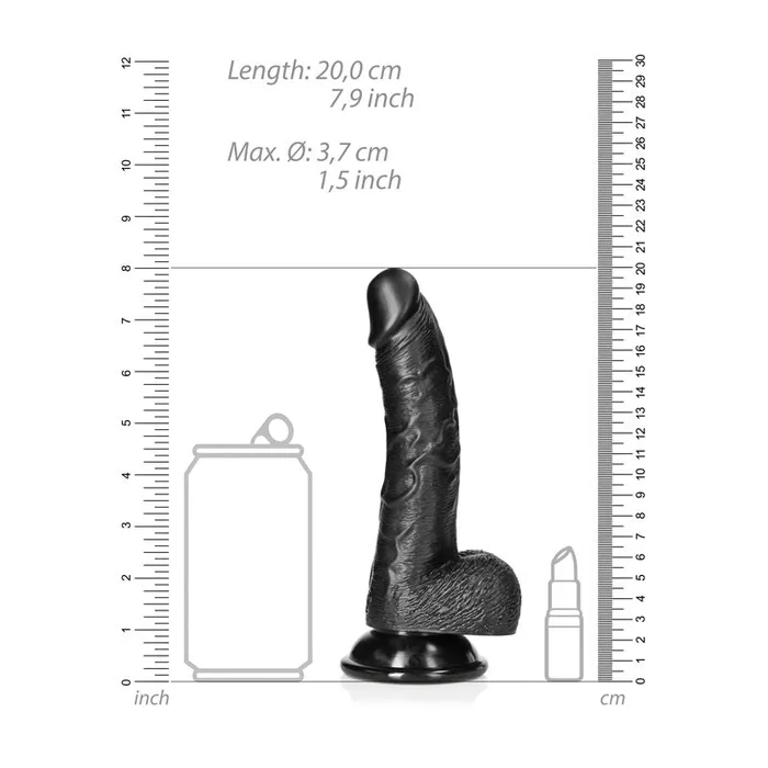 Shots Toys Dildos REALROCK Realistic Regular Curved Dong with Balls 18 cm Black 18 cm 7 Dong Shots Toys Dildos REALROCK Realistic Regular Curved Dong with Balls 18 cm Black 18 cm 7 Dong