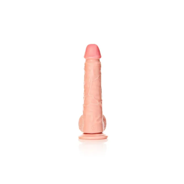 Shots Toys Female Sex Toys REALROCK Straight Realistic Dildo with Balls 23 cm Flesh Shots Toys Female Sex Toys REALROCK Straight Realistic Dildo with Balls 23 cm Flesh