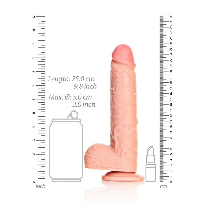 Shots Toys Female Sex Toys REALROCK Straight Realistic Dildo with Balls 23 cm Flesh Shots Toys Female Sex Toys REALROCK Straight Realistic Dildo with Balls 23 cm Flesh