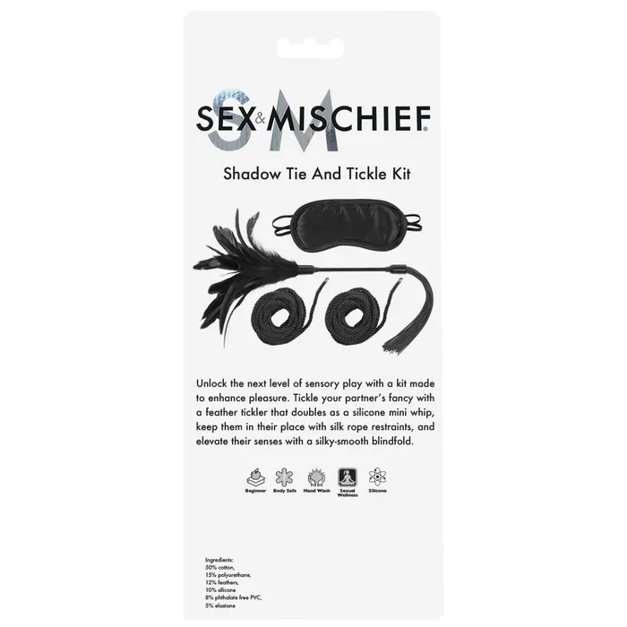 Sportsheets Couples Sex Mischief Shadow Tie and Tickle Kit Sportsheets Couples Sex Mischief Shadow Tie and Tickle Kit
