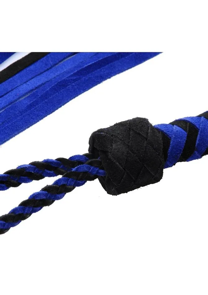 Strict Leather Vibrators Strict Leather Black and Blue Suede Flogger