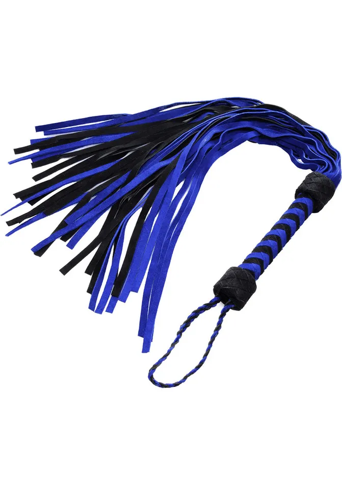 Strict Leather Vibrators Strict Leather Black and Blue Suede Flogger