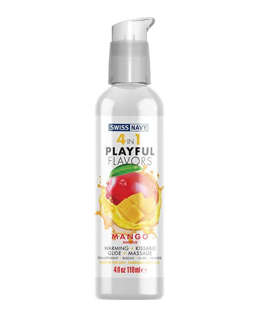 Swiss Navy 4 In 1 Playful Flavors Mango MD Science Lab Female Sex Toys