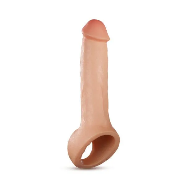 Thrive Realistic Penis Extender Sleeve Stretchy Soft Silicone Blush Novelties Male Sex Toys