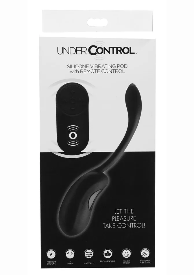 Under Control Female Sex Toys Under Control Rechargeable Silicone Vibrating Pod with Remote Control