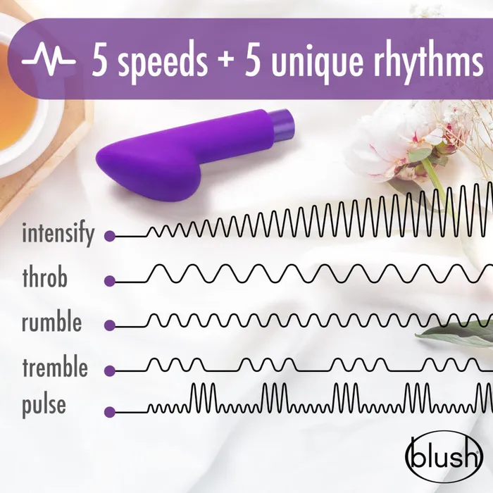 Vibrators Blush Noje B4 Powerful Bullet Vibe with GSpot Attachment Blush Novelties