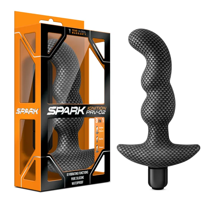 Vibrators Blush Novelties Spark Ignition Prv02 Carbon Fiber
