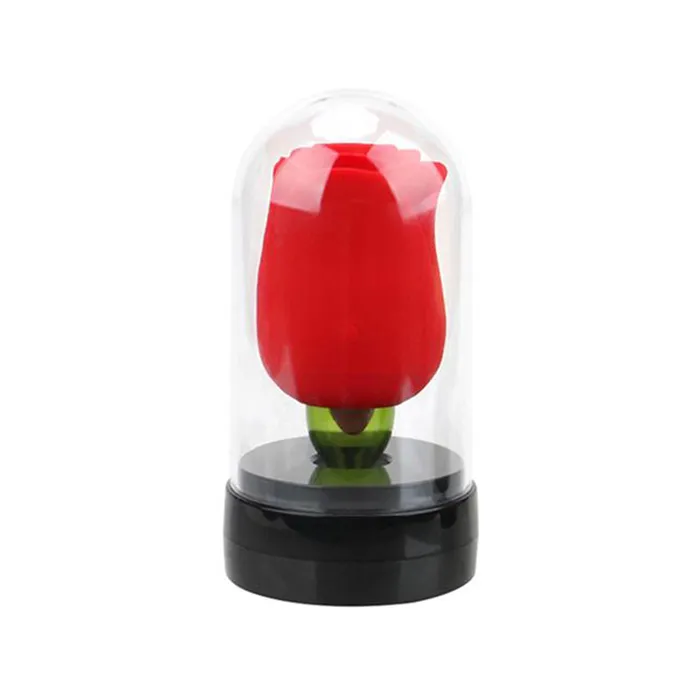 Vibrators Frisky ultd BELLE SUCKER AND TONGUE ROSE VIBRATOR