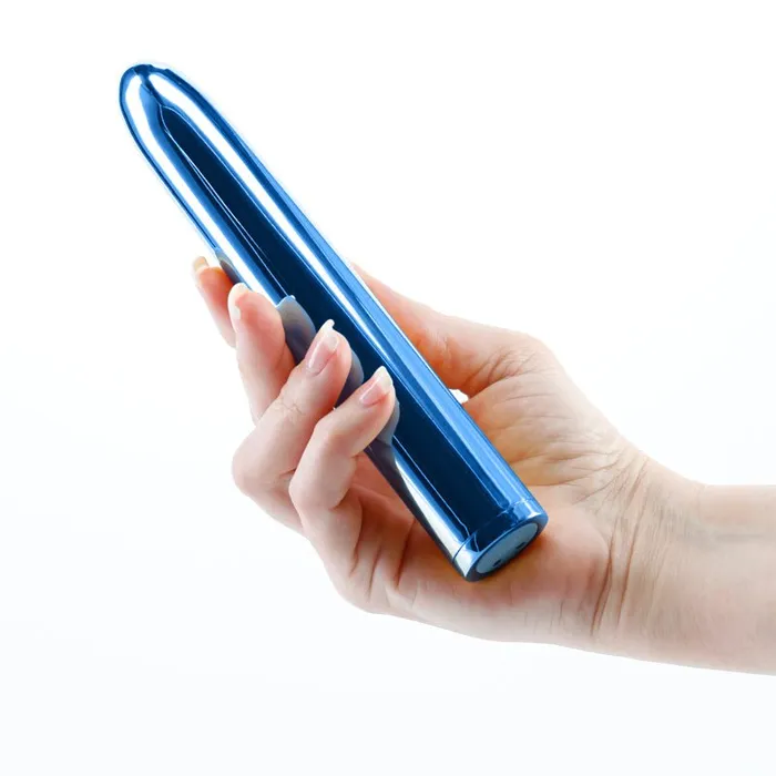 Vibrators NS Novelties Chroma Blue Metallic 17 cm USB Rechargeable Vibrator Vibrators NS Novelties Chroma Blue Metallic 17 cm USB Rechargeable Vibrator