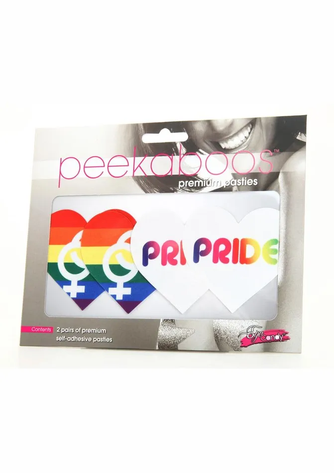 Vibrators PEEKABOO Peekaboo Pride Hearts Pasties