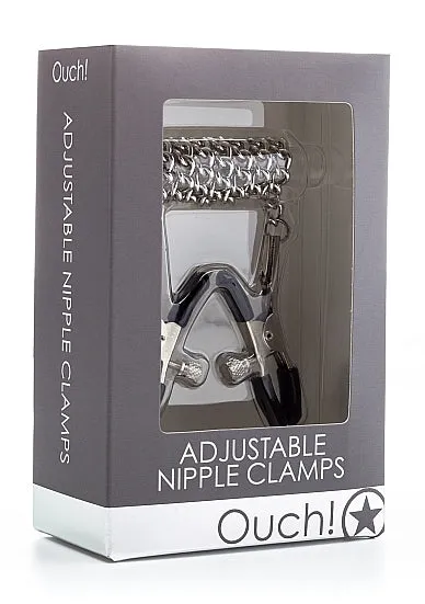 Vibrators Shots Ouch Adjustable Nipple Clamps by Shots