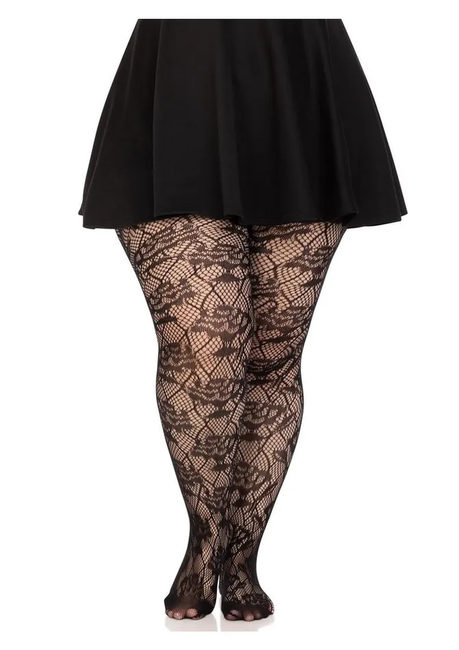Wild Rose Net Tights 1x2x Leg Avenue Vibrators