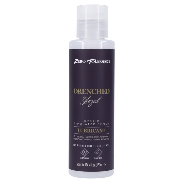 Zero Tolerance Anal Zero Tolerance DRENCHED GLAZED Hybrid Cum Lubricant 120 ml Bottle Zero Tolerance Anal Zero Tolerance DRENCHED GLAZED Hybrid Cum Lubricant 120 ml Bottle