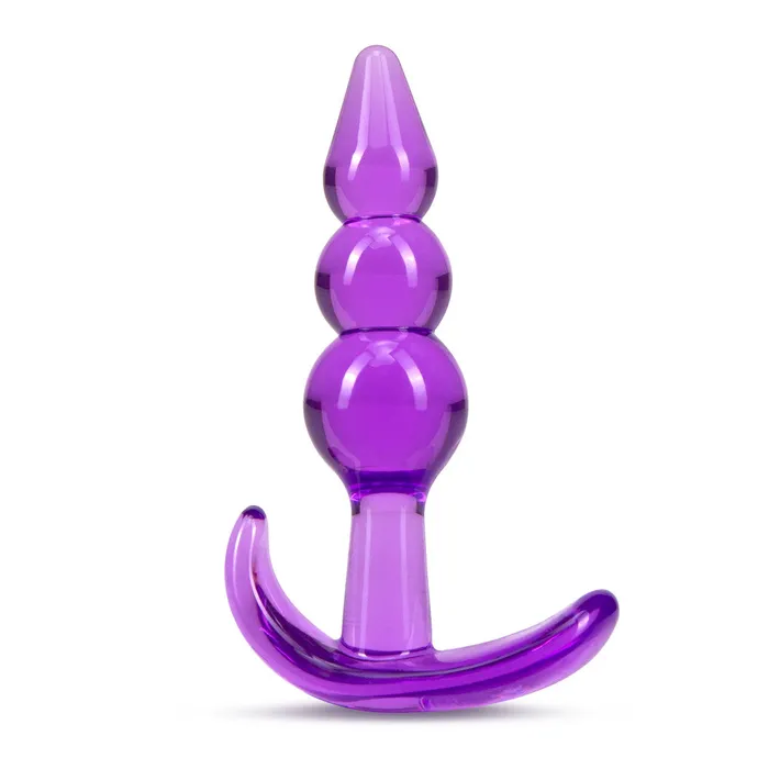 Anal Blush Novelties B Yours Triple Bead Anal Plug Purple