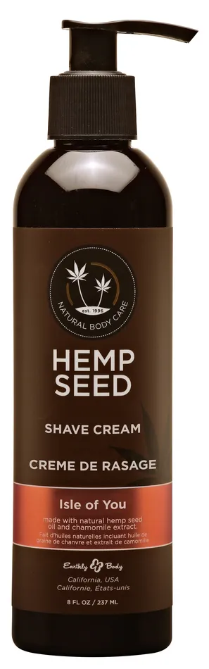 Anal Earthly Body Hemp Seed Shave Cream Isle of You 8oz
