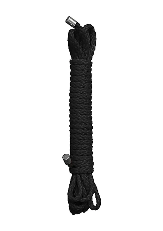 Anal Shots Ouch Kinbaku Rope 5 Meters of Soft Nylon Rope Black