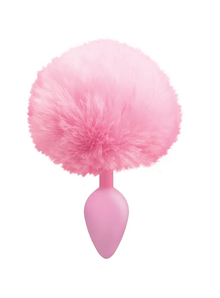 Anal The 9s Cottontails Silicone Bunny Tail Butt Plug Pink Icon Brands