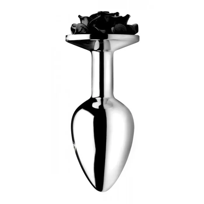Anal XR Brands Booty Sparks Black Rose Anal Plug Small Anal XR Brands Booty Sparks Black Rose Anal Plug Small