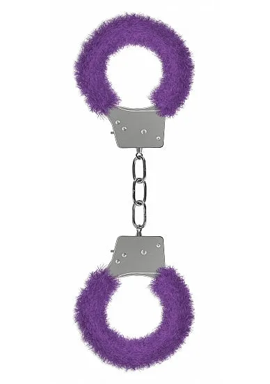 Beginners Handcuffs Furry Purple SHOTS AMERICA Vibrators