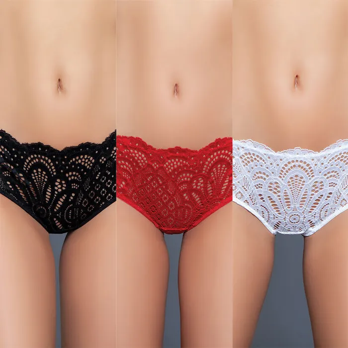 BeWicked Astrid 3 Pack Lace Brazilian PantiesMulti Color BEWICKED Vibrators